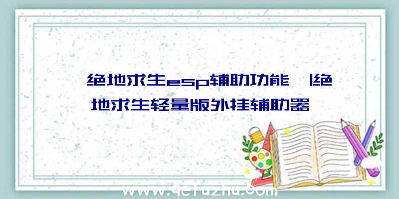 「绝地求生esp辅助功能」|绝地求生轻量版外挂辅助器